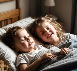 children grinding their teeth while sleeping